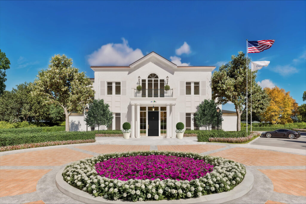 Miramar Lake Clubhouse Building front and driveway